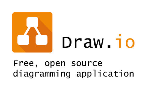 draw.io 橙色流程图标识和节点连接图封面