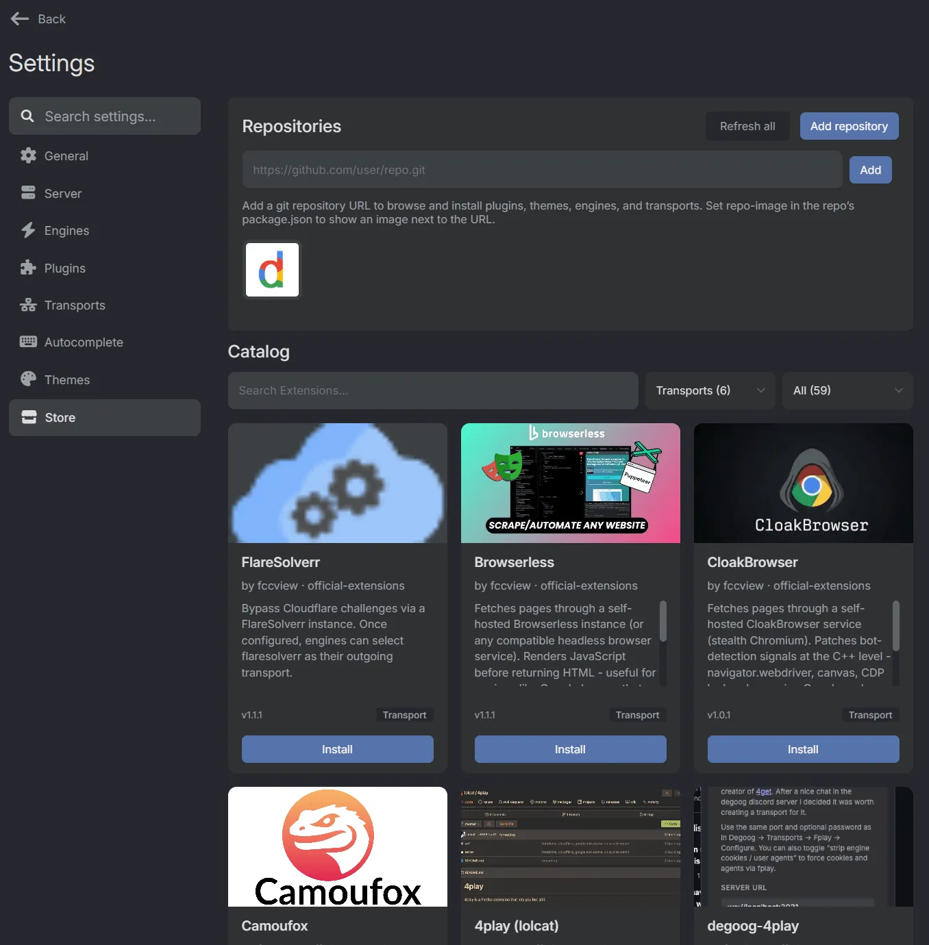 screenshot-store-add-repo